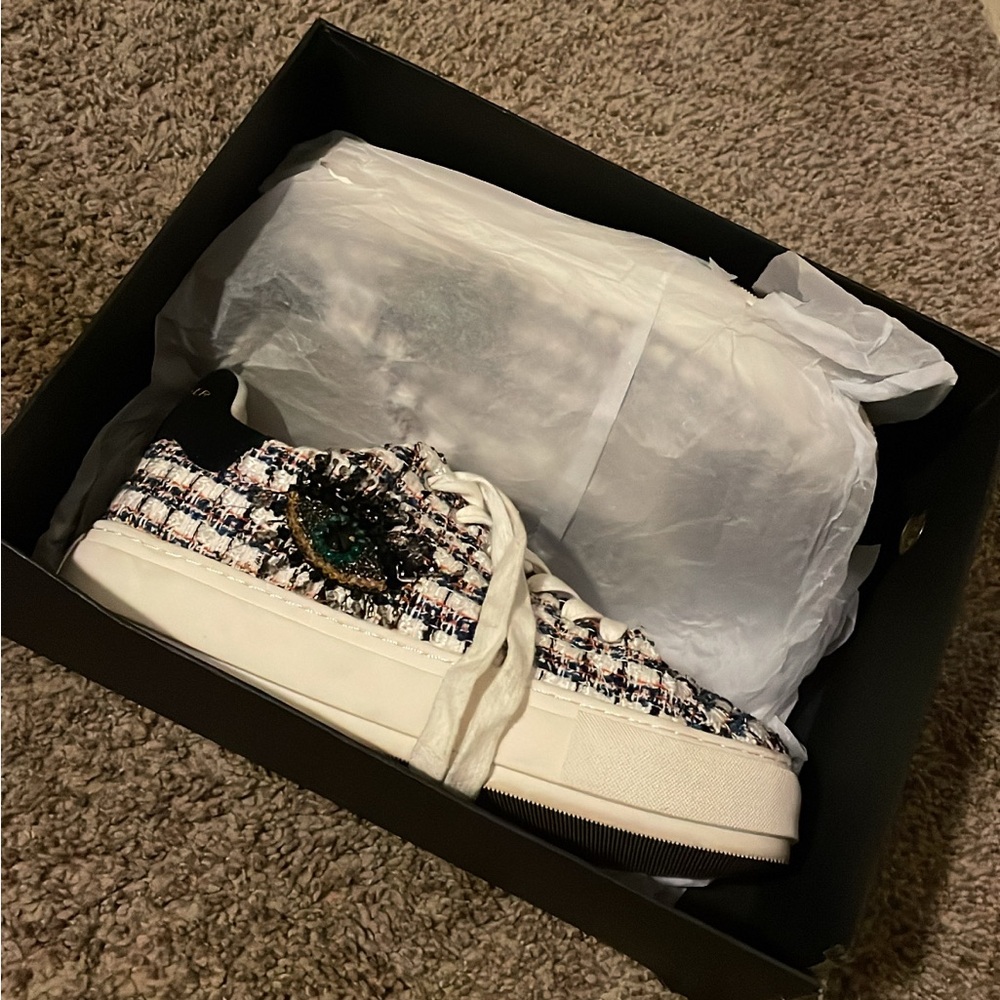 Kurt Geiger Multicolor Tweed Sneakers